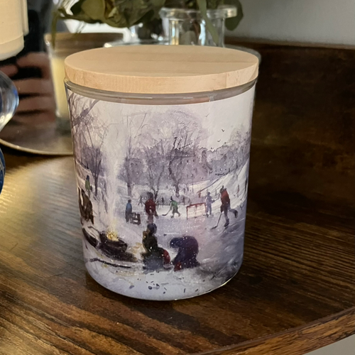 "Hockey at the Mall" Candle