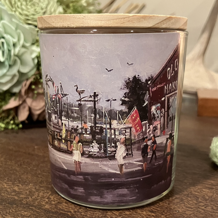 "Oldies Marketplace" Candle