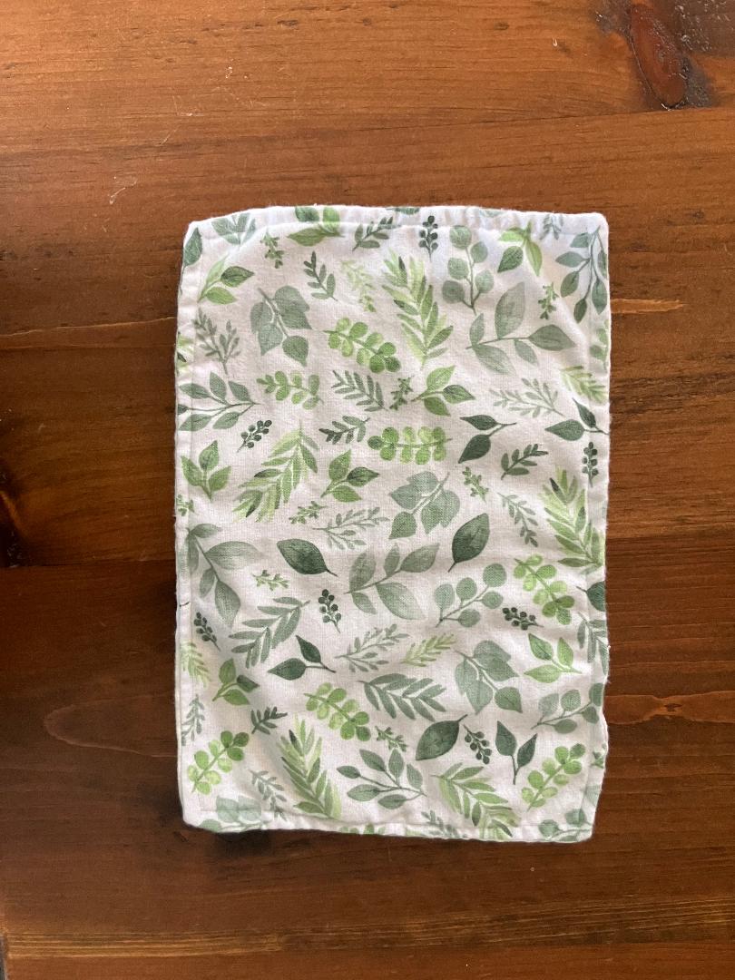 Sage Floral Burp Cloths