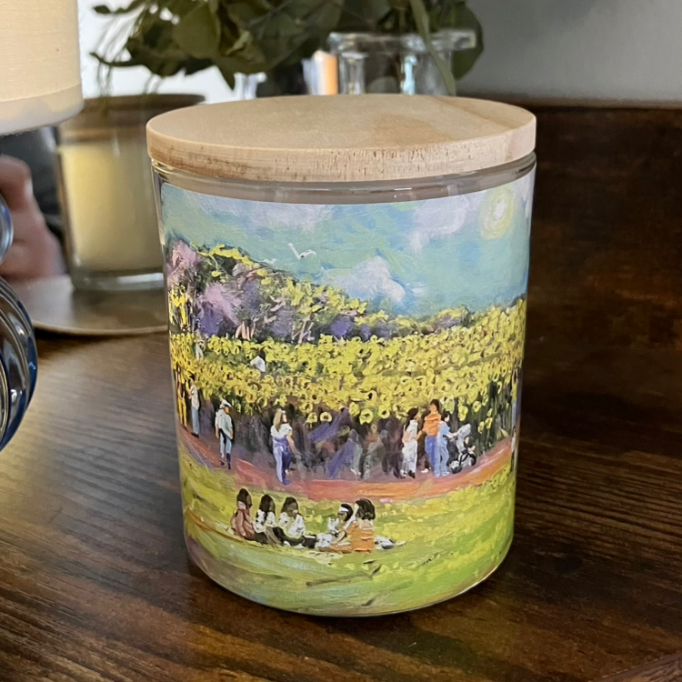 "Sunflowers at Colby Farm" Candle