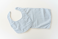 Blue Striped Bib with Burp Cloth