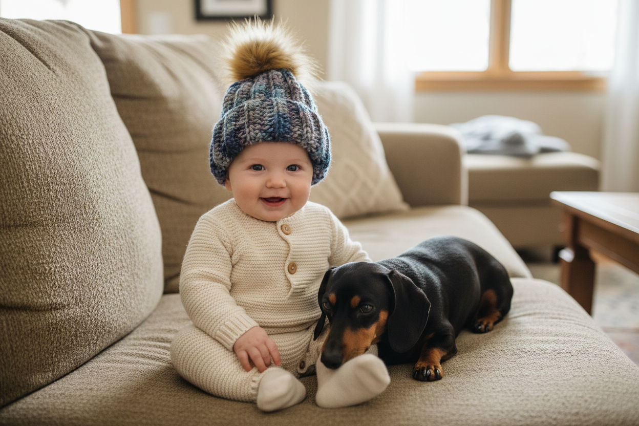 Galaxy Baby Beanie (0-3 months)