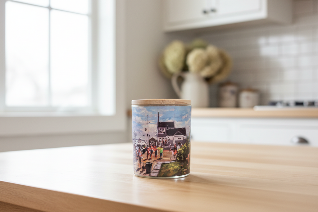 Harbormaster's Office candle lightened