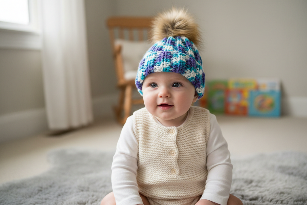Seaspray Baby Beanie (0-3 months)