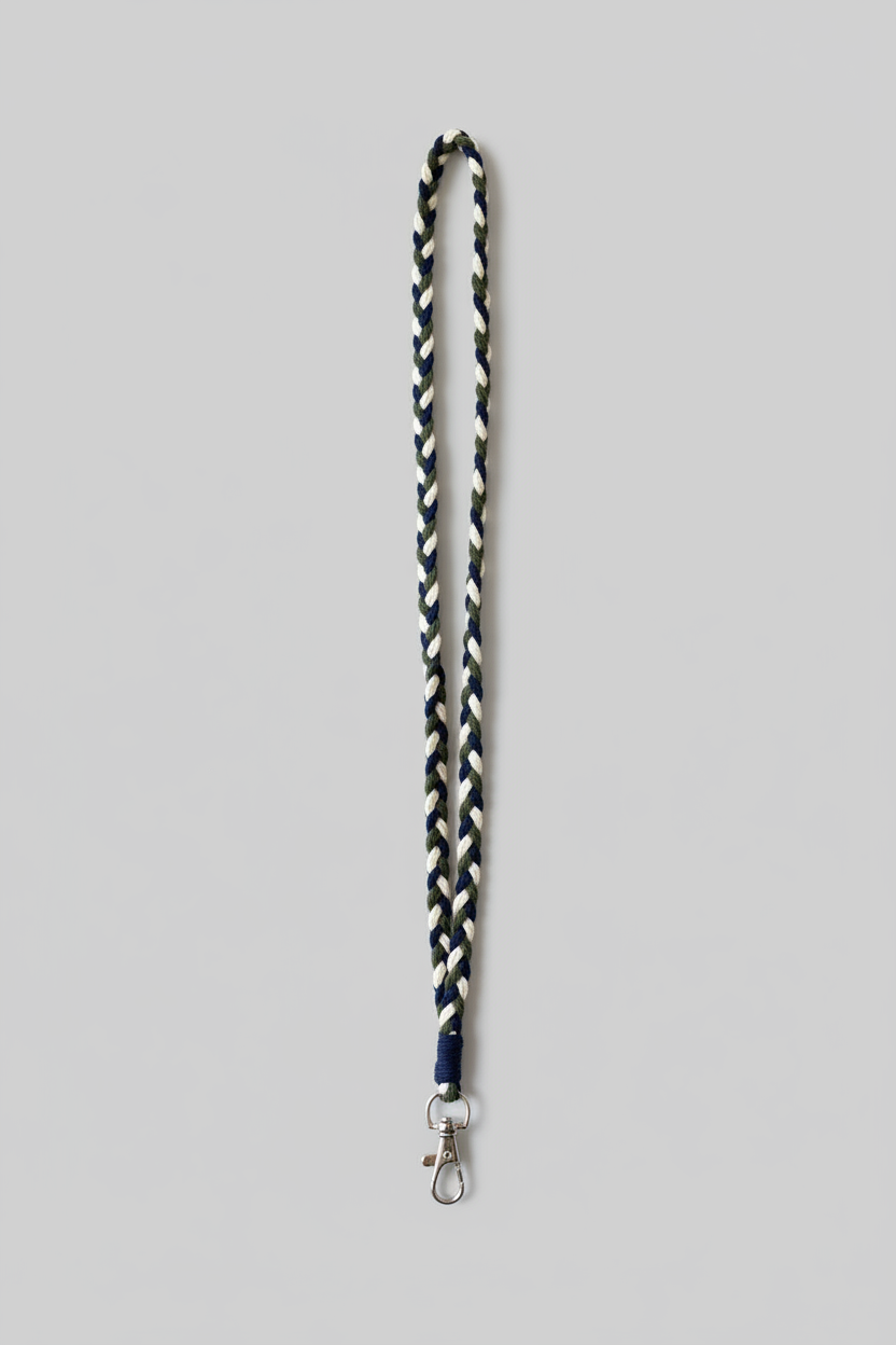 Navy & Cream Lanyard - Professional
