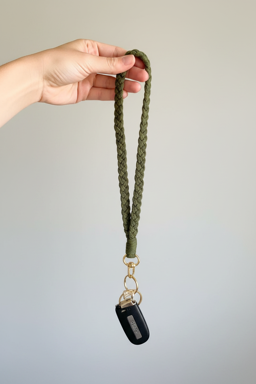Olive Lanyard - Hand Held