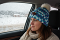 Seaspray NBPT beanie adult in car during winter