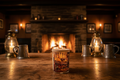 The Grog candle in a colonial New England tavern